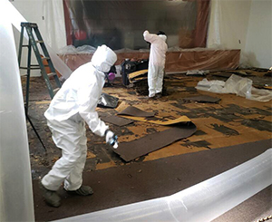 asbestos tile removal service